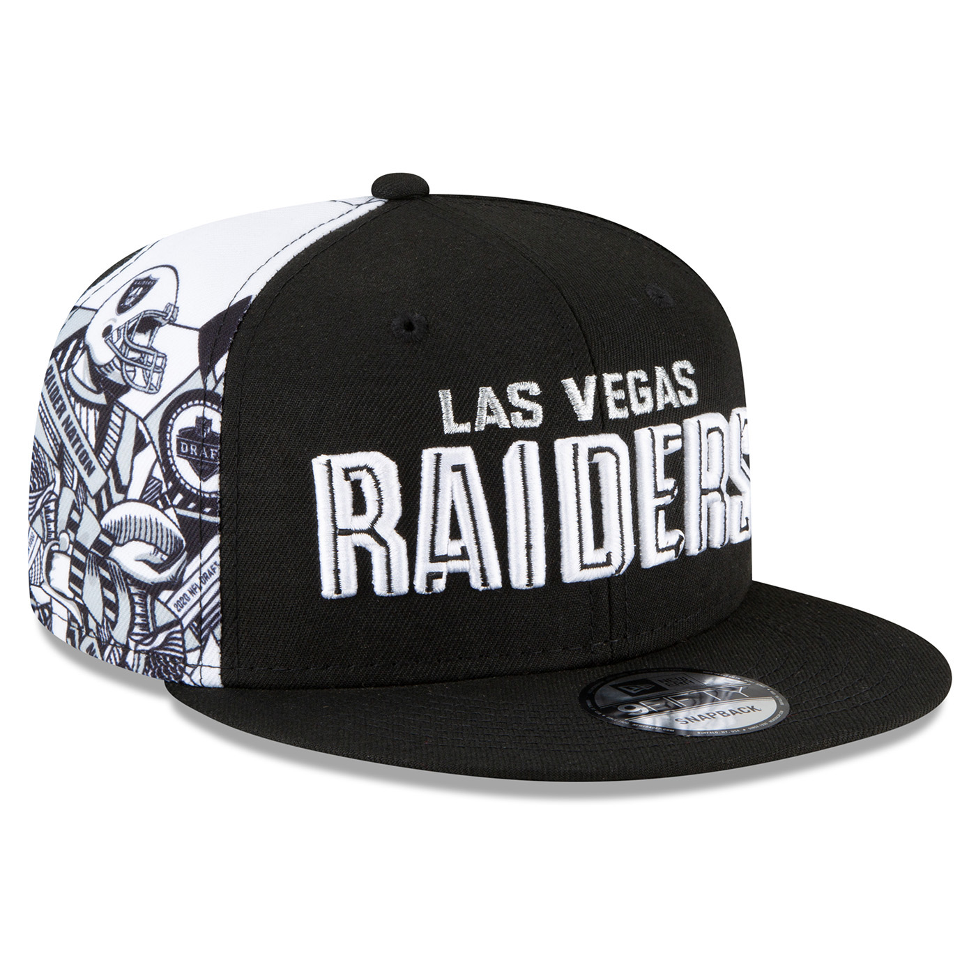 New Era NFL Las Vegas Raiders 2022 Draft 9FORTY Adjustable Cap