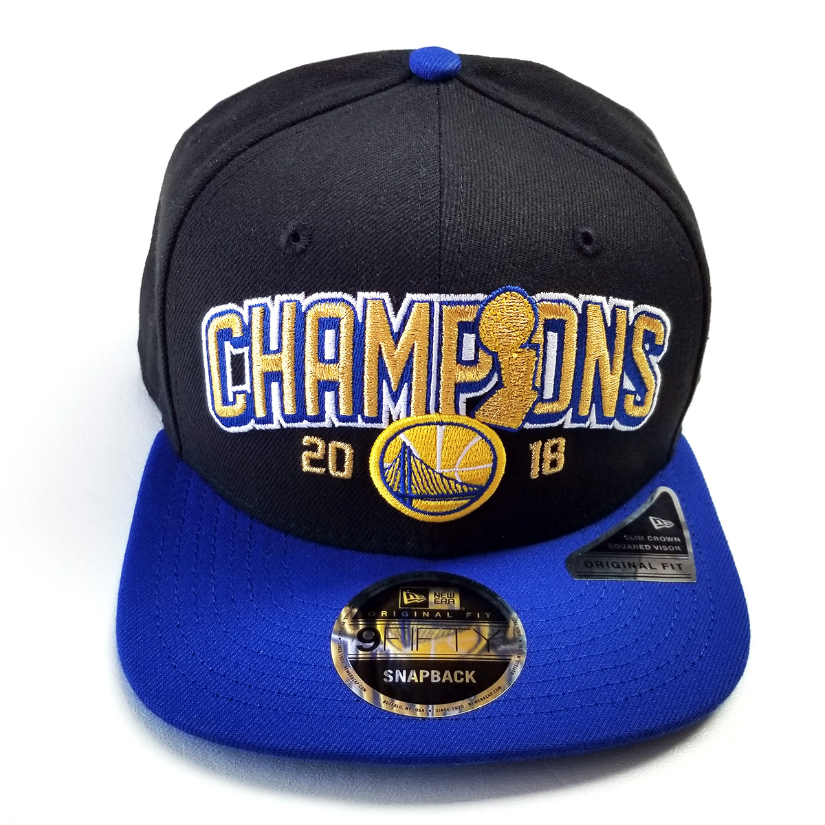 Golden State Warriors Mens New Era 9FIFTY 2018 NBA Finals Champ Snapback  Hat Cap