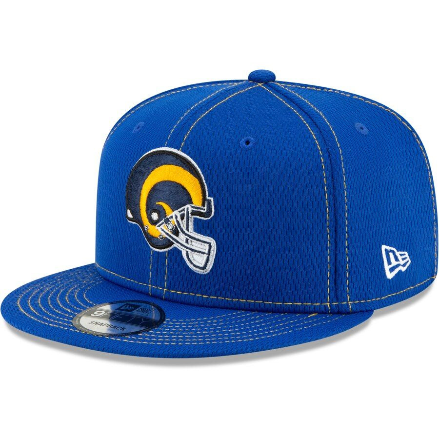 New Era Los Angeles Rams NFL Sideline Road 2021 Blue 59FIFTY Fitted Ha