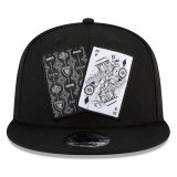Las Vegas Raiders Black 2020 Draft Card Front 9FIFTY Snapback Hat