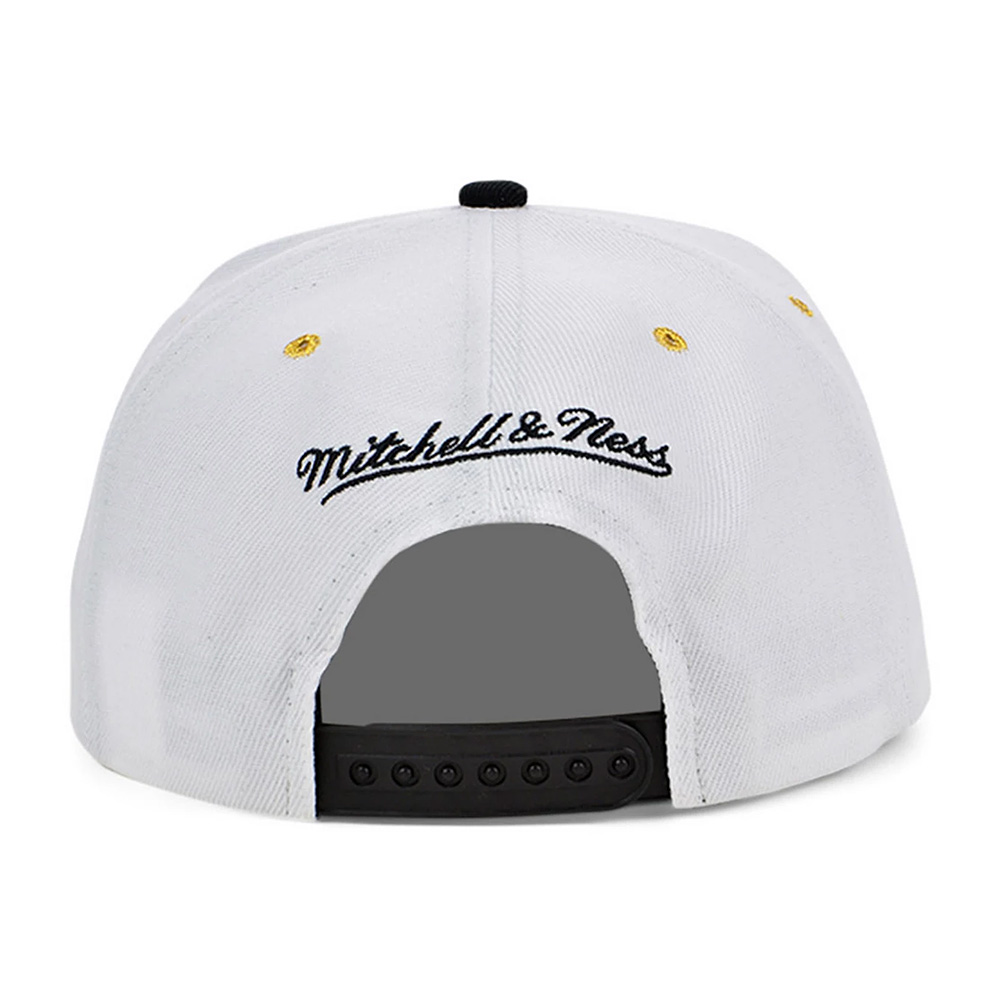 Mitchell & Ness Los Angeles Lakers White Gold Pop Snapback Hat