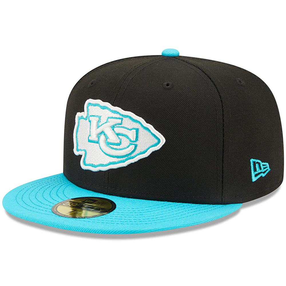 Men's New Era Light Blue New England Patriots Color Pack Brights 59FIFTY Fitted  Hat